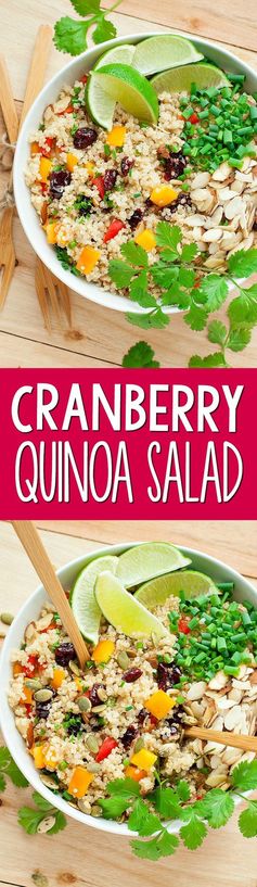 Cranberry Cilantro Quinoa Salad