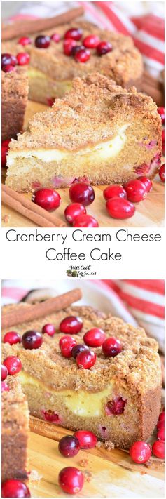 Cranberry Cream Cheese Coffee Cake