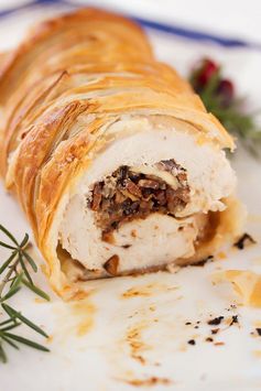 Cranberry, Goat Cheese & Wild Rice Turkey Wellingtons