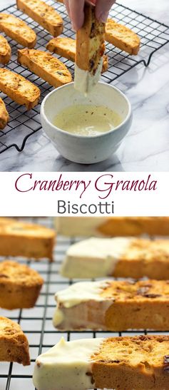 Cranberry Granola Biscotti