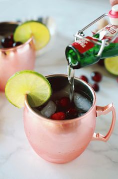 Cranberry Lime Moscow Mule Mocktail