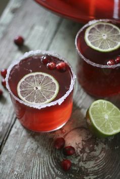 Cranberry Lime Sparkler