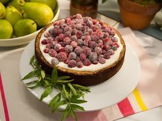 Cranberry Meringue Cake