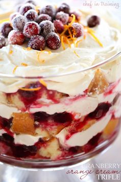 Cranberry Orange Cream Trifle