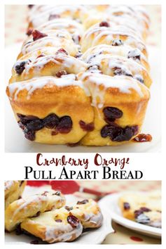 Cranberry Orange Pull Apart Bread