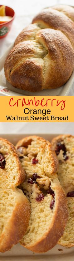 Cranberry Orange Walnut Sweet Bread