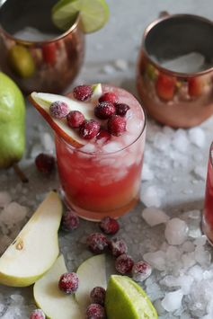 Cranberry Pear Moscow Mules