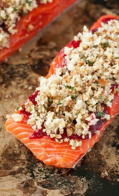 Cranberry Pecan Crusted Salmon