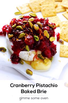 Cranberry Pistachio Baked Brie