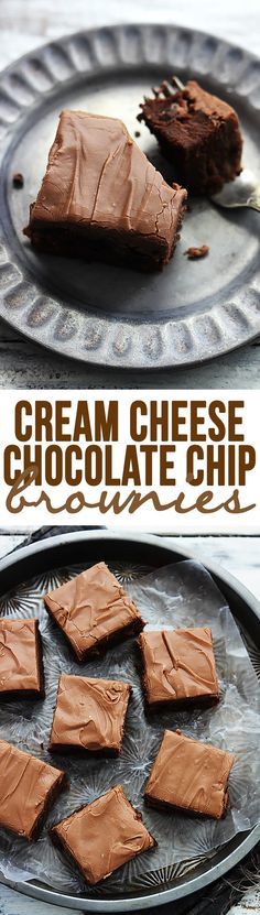 Cream Cheese Chocolate Chip Brownies