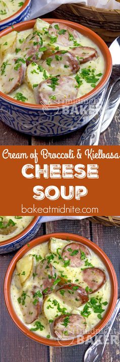 Cream of Broccoli & Kielbasa Cheese Soup