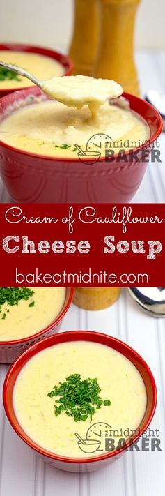 Cream of Cauliflower Cheese Soup