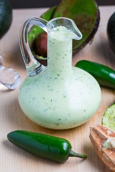 Creamy Avocado Dressing (aka Guacamole Buttermilk Dressing