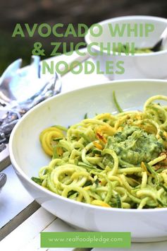 Creamy Avocado Zucchini Noodles