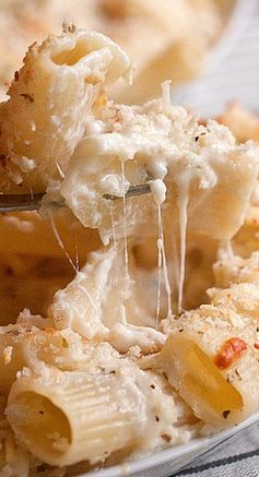 Creamy Baked Four-Cheese Pasta