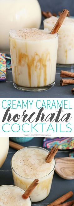 Creamy Caramel Horchata Cocktails