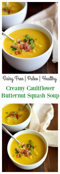 Creamy Cauliflower Butternut Squash Soup