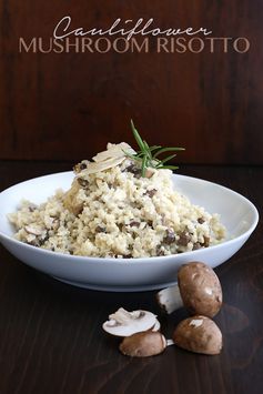 Creamy Cauliflower Mushroom Risotto