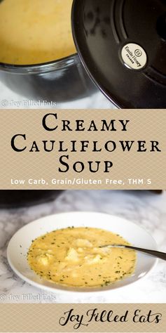 Creamy Cauliflower Soup – Low Carb, THM S