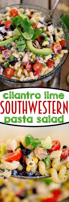 Creamy Cilantro Lime Southwestern Pasta Salad