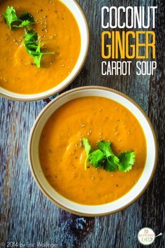 Creamy Coconut Ginger-Carrot Soup