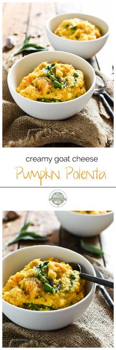 Creamy Goat Cheese and Pumpkin Polenta