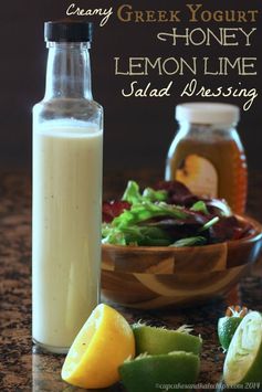 Creamy Greek Yogurt Honey Lemon Lime Salad Dressing