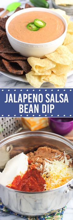 Creamy Jalapeno Salsa Bean Dip