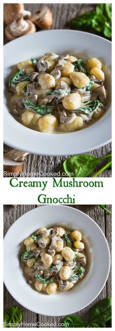 Creamy Mushroom Gnocchi