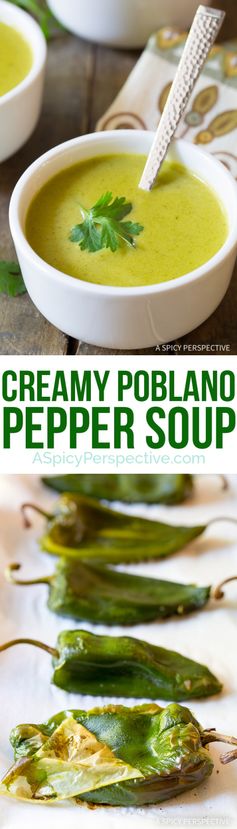 Creamy Poblano Pepper Soup