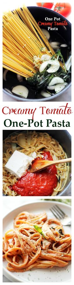 Creamy Tomato One Pot Pasta