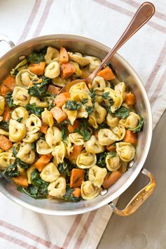 Creamy Tortellini with Sweet Potato and Spinach