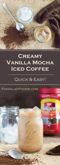 Creamy Vanilla Mocha Iced Coffee