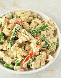 Creamy Vegan Alfredo With Vegetables