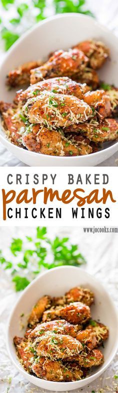 Crispy Baked Parmesan Chicken Wings