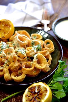 Crispy Calamari with Citrus Parsley Aioli