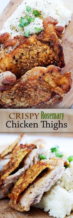 Crispy Chicken Thigh with Rosemary Butter