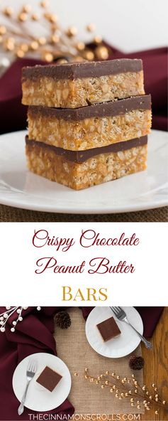 Crispy Chocolate Peanut Butter Bars