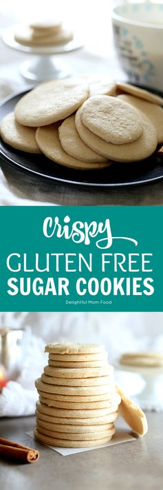 Crispy Gluten Free Sugar Cookies (Vegan