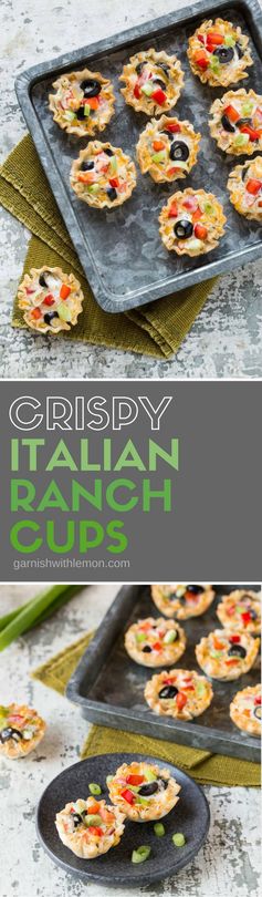 Crispy Italian Ranch Cups