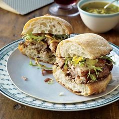 Crispy Pork Belly Sandwiches with Meyer Lemon Relish