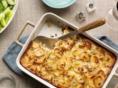 Crispy Potato-Leek Kugel