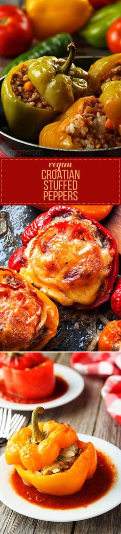 Croatian Stuffed Peppers… Veganised