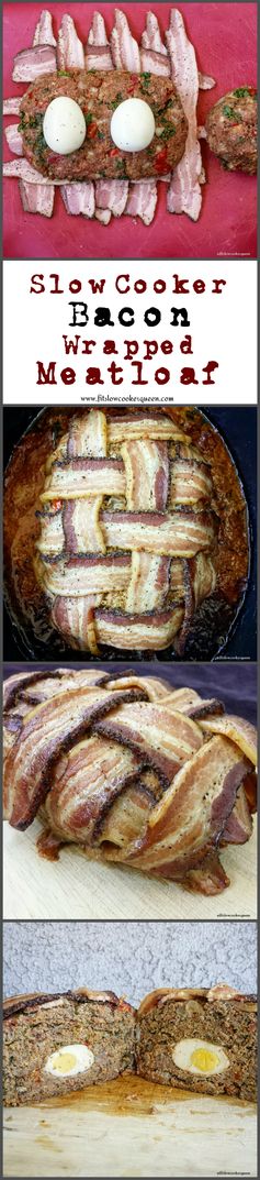 Crock-Pot Bacon Wrapped Meatloaf