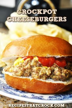 Crock Pot Cheeseburger Sandwiches