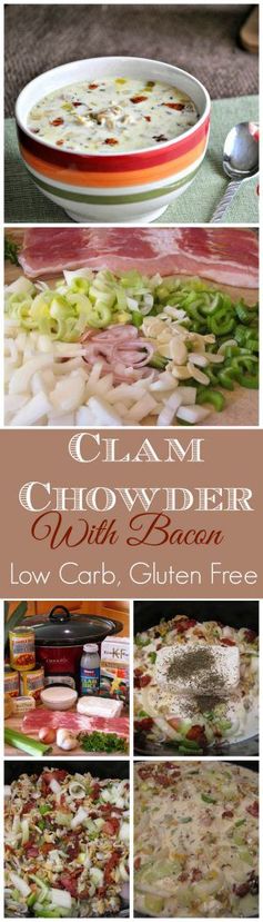 Crock Pot Clam Chowder – Low Carb, Gluten Free