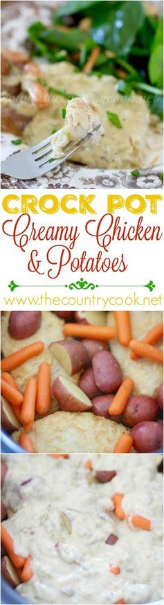 Crock Pot Creamy Chicken and Little Potatoes