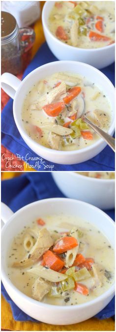 Crock Pot Creamy Chicken Noodle Soup