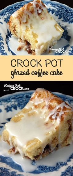 Crock Pot Glazed Coffee Cake