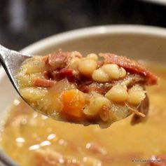 Crock Pot Ham Bone and Bean Soup